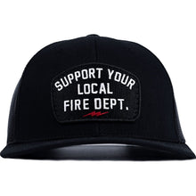 Load image into Gallery viewer, Support Your Local Fire Dept. Patch Snapback Hat