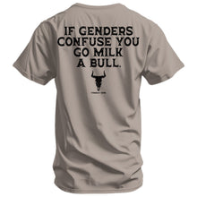 Load image into Gallery viewer, If Genders Confuse You, Go Milk a Bull Men's T-Shirt