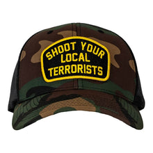 Load image into Gallery viewer, Shoot Your Local Terrorists Patch Snapback Hat