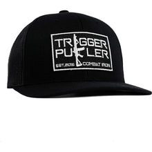 Load image into Gallery viewer, Trigger Puller Black Mid-Profile Mesh Snapback Hat