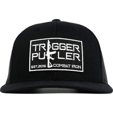 Load image into Gallery viewer, Trigger Puller Black Mid-Profile Mesh Snapback Hat
