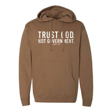 Load image into Gallery viewer, Trust God. Not Government. Men's Hoodie