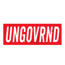 Load image into Gallery viewer, Ungovrnd Distressed Red Decal