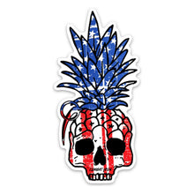 Load image into Gallery viewer, USA PATRIOTIC PINEAPPLE GRENADE DECAL