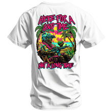 Load image into Gallery viewer, Here For A Good Time. Not A Long Time. Retro Summer Edition Men's T-Shirt