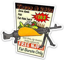 Load image into Gallery viewer, Tacos and 240s Sticker